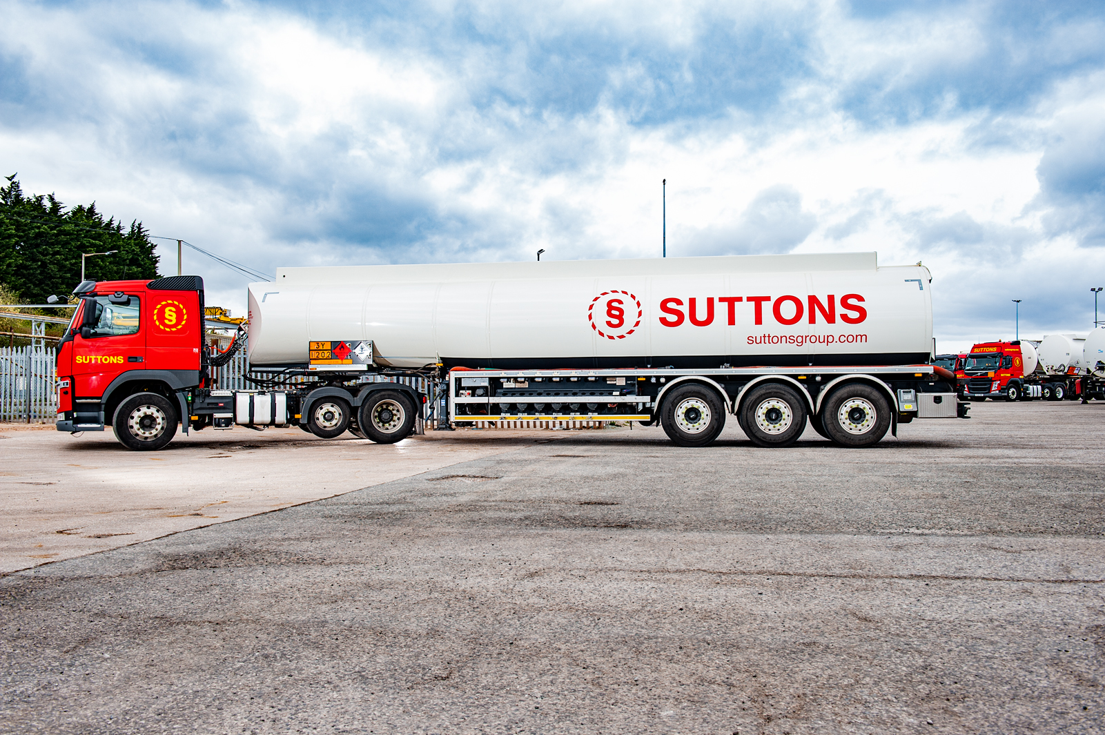 Suttons road tanker transporting fuel